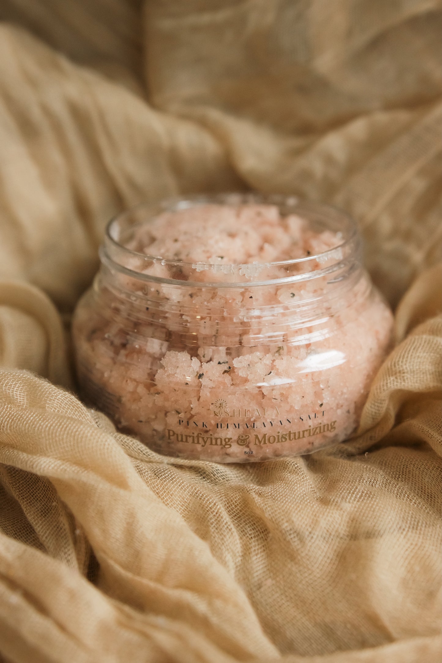 Purifying + Moisturizing: PINK HIMALAYAN SALT SCRUB
