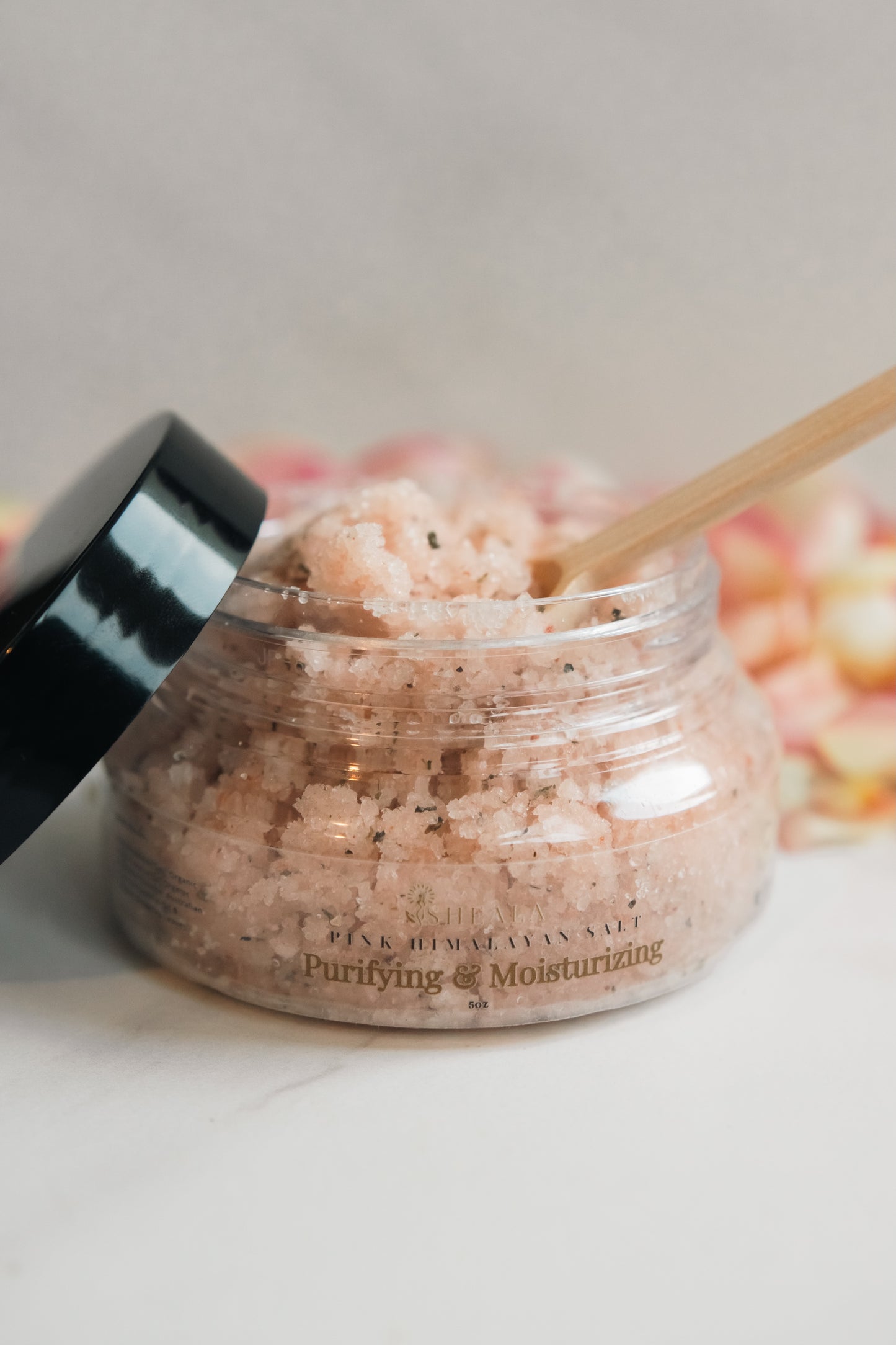 Purifying + Moisturizing: PINK HIMALAYAN SALT SCRUB